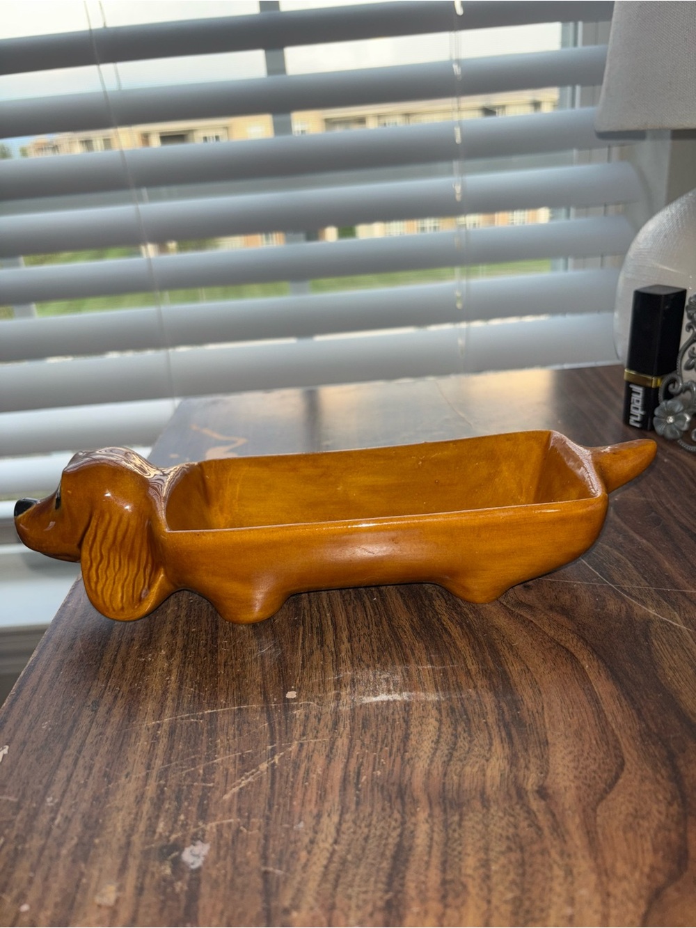 Handcrafted Dachshund Ceramic Trinket Dish